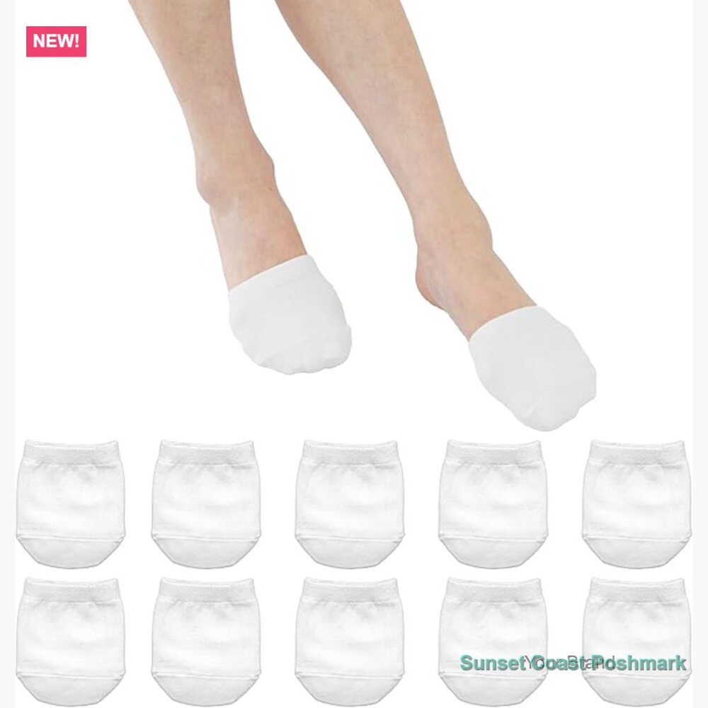 Premium Cotton Mule Socks Toe Topper No-Show Liner Socks